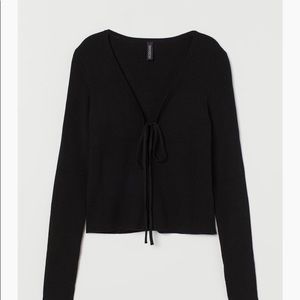 Tie front cardigan top